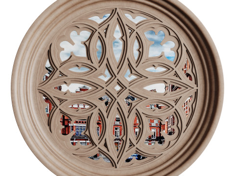Gothic Window 01 3D 模型