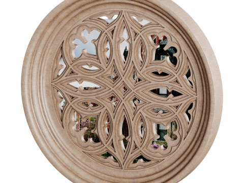 Gothic Window 01 3D 模型