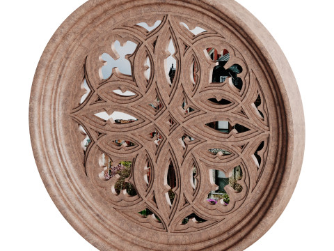 Gothic Window 01 3D 模型