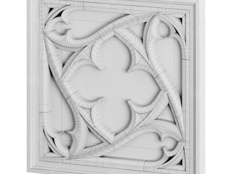 Gothic Window 02 3D Model