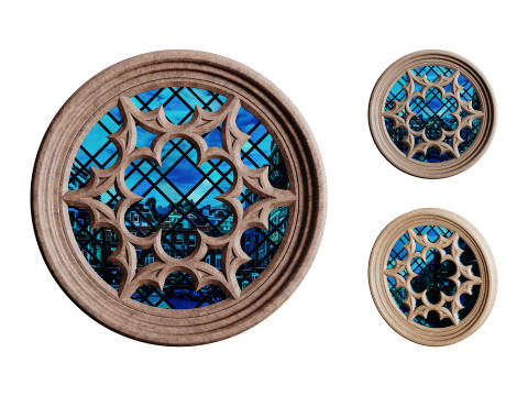 Gothic Window 03 3D Модель