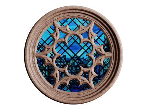 Gothic Window 03 3D Model