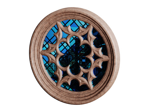 Gothic Window 03 Modèle 3D