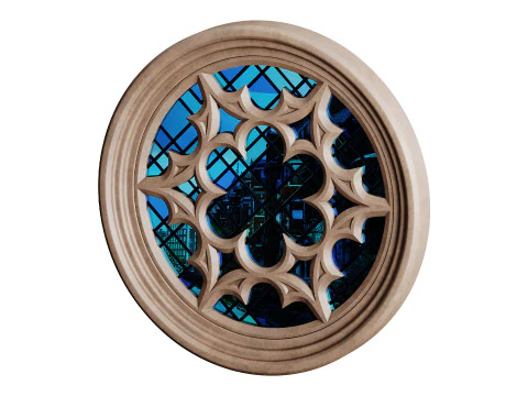 Gothic Window 03 3D Model