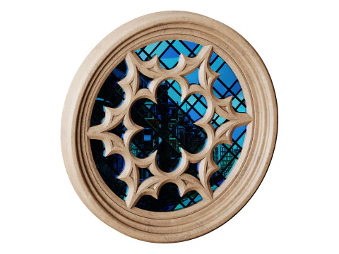Gothic Window 03 3D Model