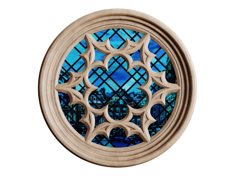 Gothic Window 03 Modèle 3D