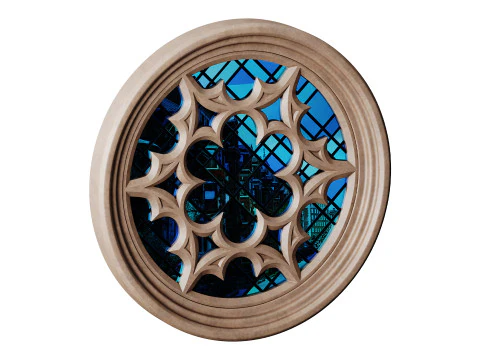Gothic Window 03 3D Model