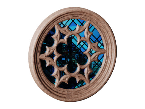 Gothic Window 03 Modèle 3D