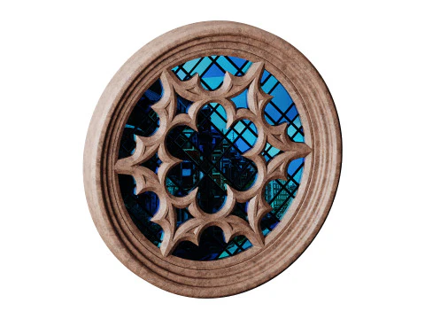 Gothic Window 03 3D Model