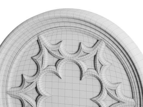 Gothic Window 03 3D Model