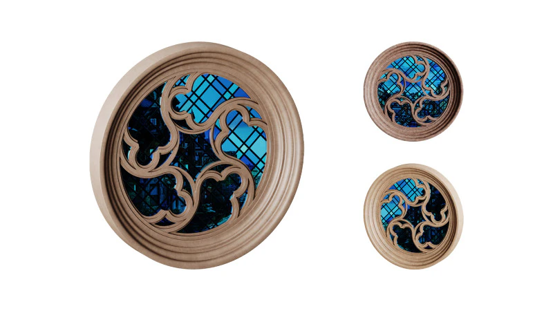 ゴシックウィンドウ04 3Dモデル .c4d .max .obj .3ds .fbx .stl .blend 