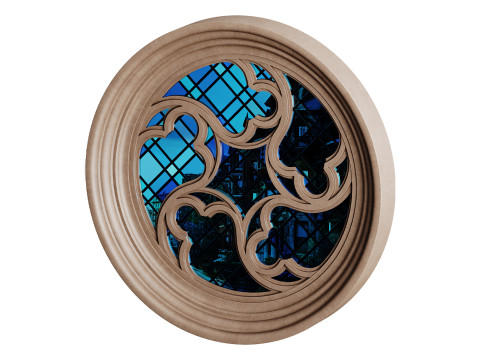 Gothic Window 04 Model 3D