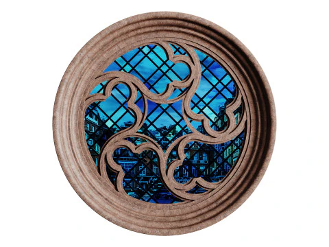 ゴシックウィンドウ04 3Dモデル