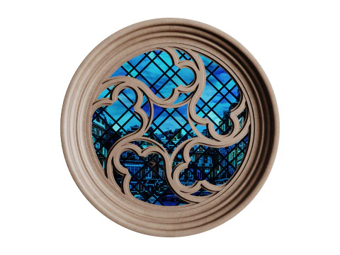 ゴシックウィンドウ04 3Dモデル