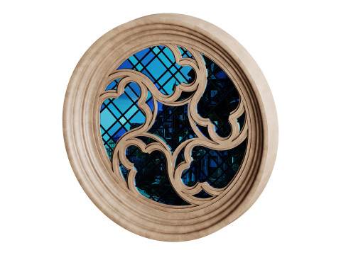 Gothic Window 04 Model 3D