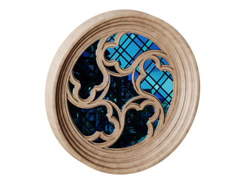 Gothic Window 04 Model 3D