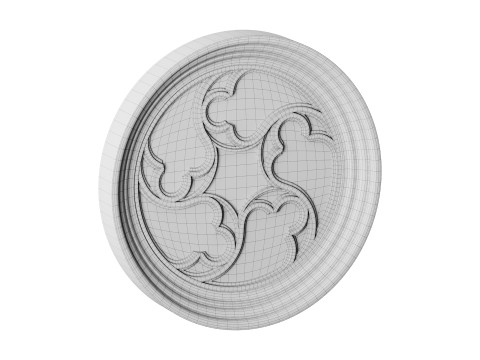 Gothic Window 04 Model 3D