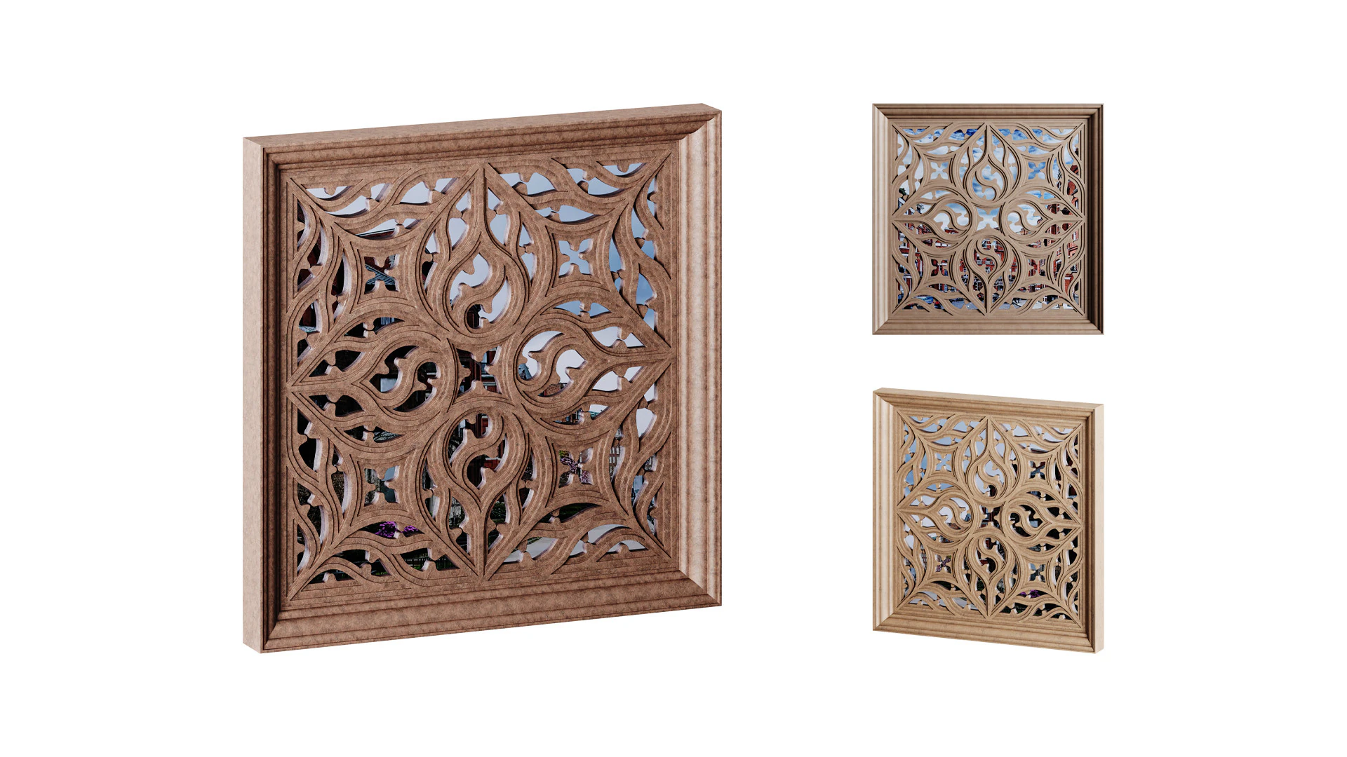 Jendela Gotik 05 Model 3D .c4d .max .obj .3ds .fbx .stl .blend 