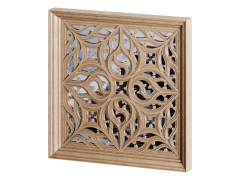 Jendela Gotik 05 Model 3D