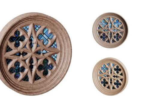 Finestra gotica 06 Modello 3D