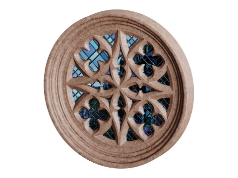 Gothic Window 06 Modelo 3D