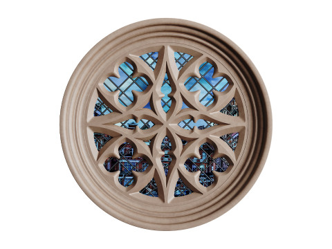 Gothic Window 06 Modelo 3D