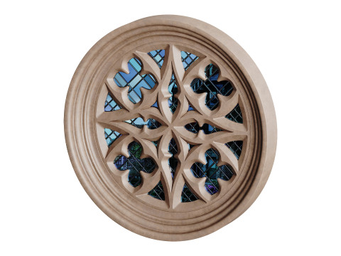 Gothic Window 06 Modelo 3D