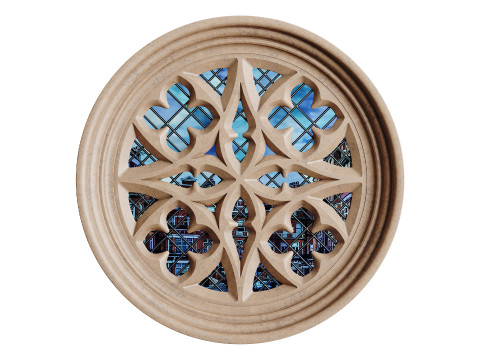 Gothic Window 06 Modelo 3D