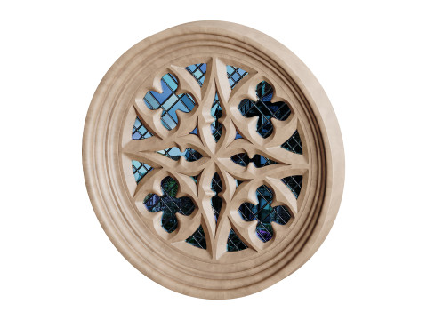 Gothic Window 06 Modelo 3D