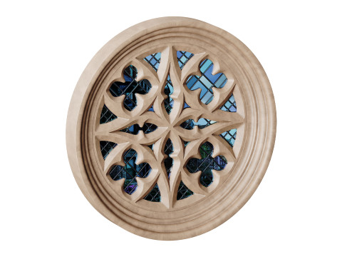 Gothic Window 06 Modelo 3D