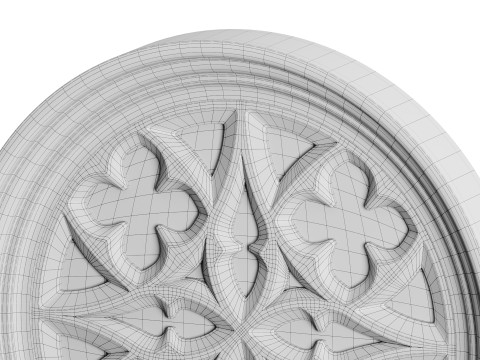 Gothic Window 06 Modelo 3D