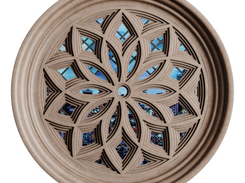 Gothic Window 08 Modelo 3D