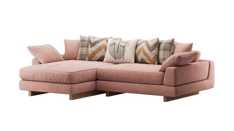 AMUR Puffy Sofa 3D Модель .c4d .max .obj .3ds .fbx .stl .blend