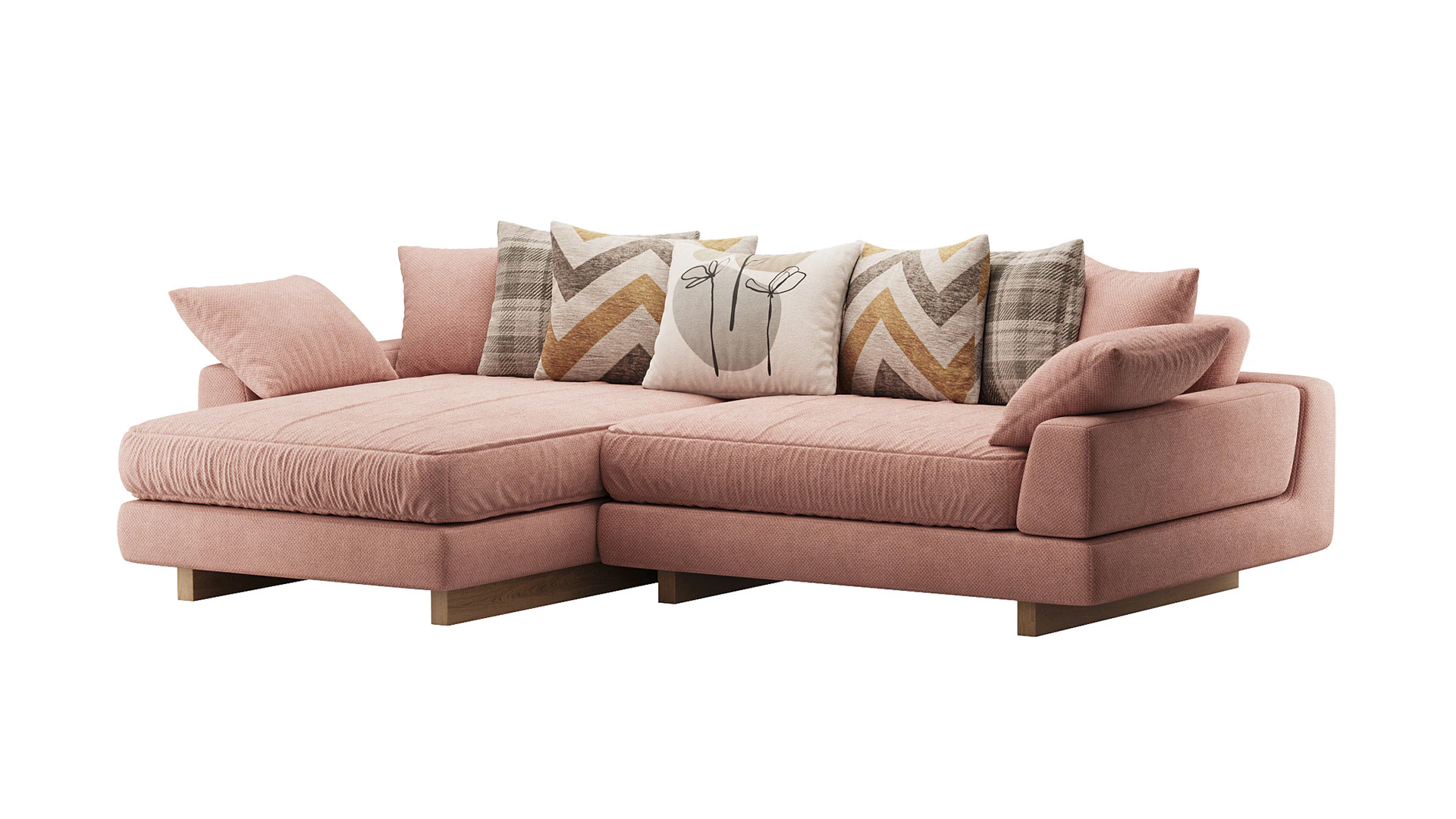 AMUR Puffy Sofa 3D Model .c4d .max .obj .3ds .fbx .stl .blend 