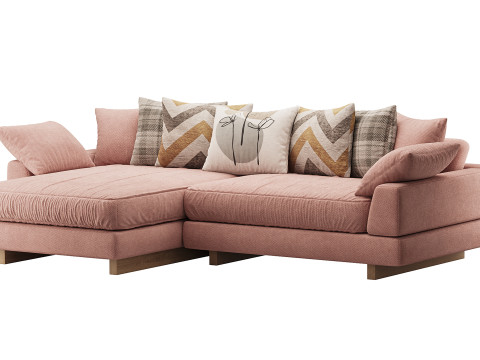 AMUR Puffy Sofa 3D Model