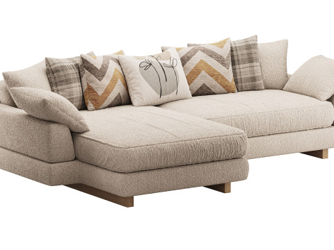 AMUR Puffy Sofa 3D Модель