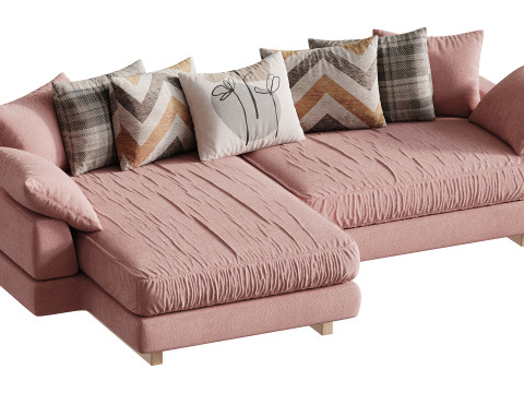 AMUR Puffy Sofa 3D Модель