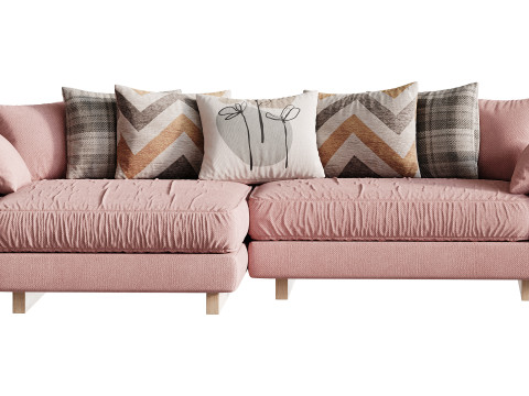AMUR Puffy Sofa 3D Модель