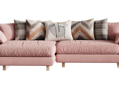AMUR Puffy Sofa 3D Model