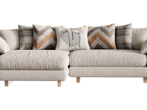 AMUR Puffy Sofa 3D Модель