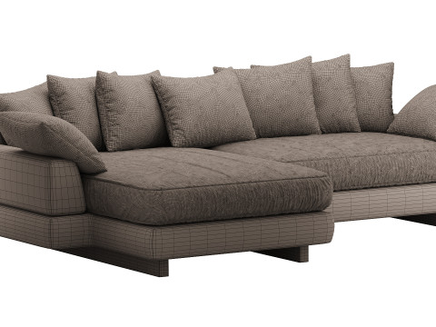AMUR Puffy Sofa 3D Модель