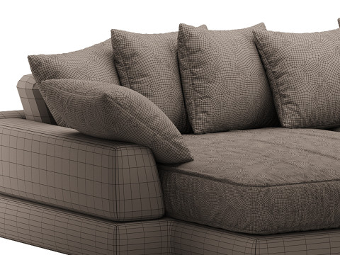 AMUR Puffy Sofa 3D Модель