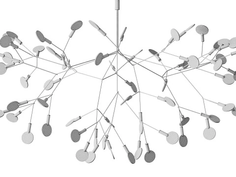 Heracleum III Suspended Suspension Light 3D Model