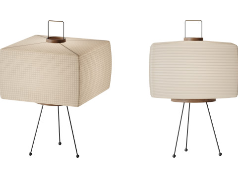 Japanese Floor Lamp 3D Model