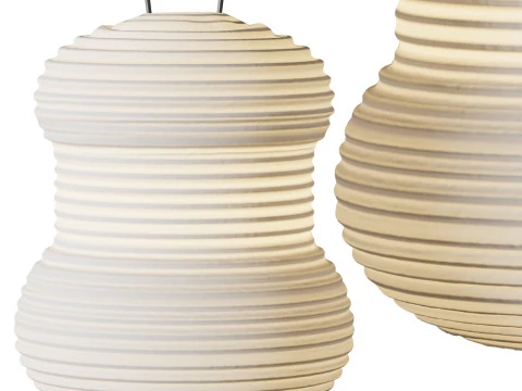 Candeeiro de mesa inspirado em Noguchi japon&ecirc;s Modelo 3D