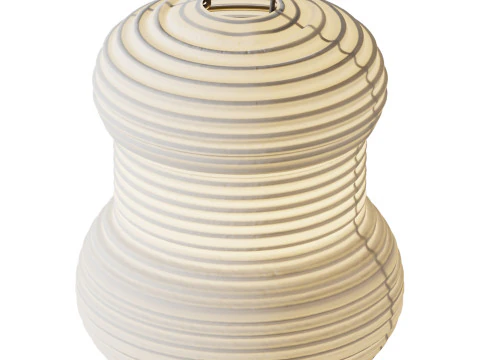 Candeeiro de mesa inspirado em Noguchi japon&ecirc;s Modelo 3D