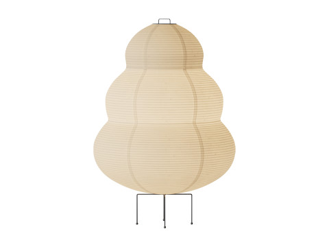 Japanese Paper Floor Lamp Model 3D