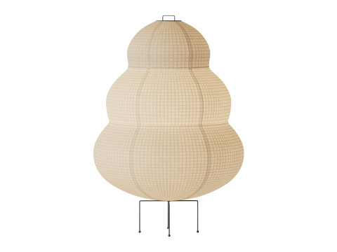 Japanese Paper Floor Lamp Model 3D