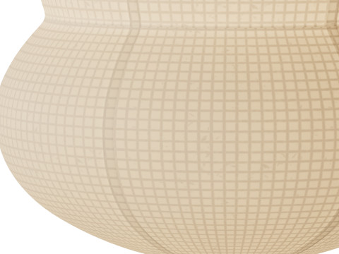 Japanese Paper Floor Lamp Model 3D