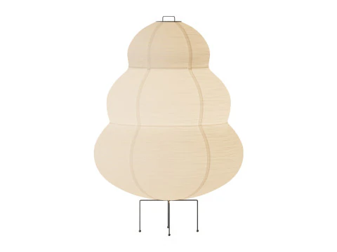 Japanese Paper Floor Lamp 3D Model